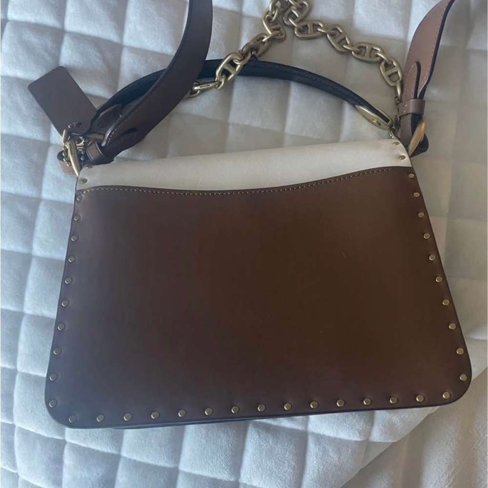 Coach White and Brown Crossbody Bag - Picture 2 of 7